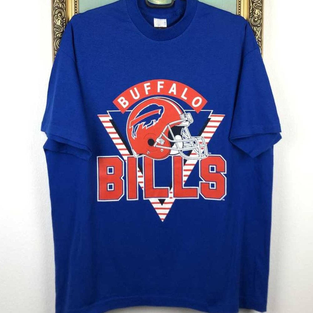 Buffalo Bills NFL Tee rare Jersey Hype vintage retro tee royal blue J589 Shirt
